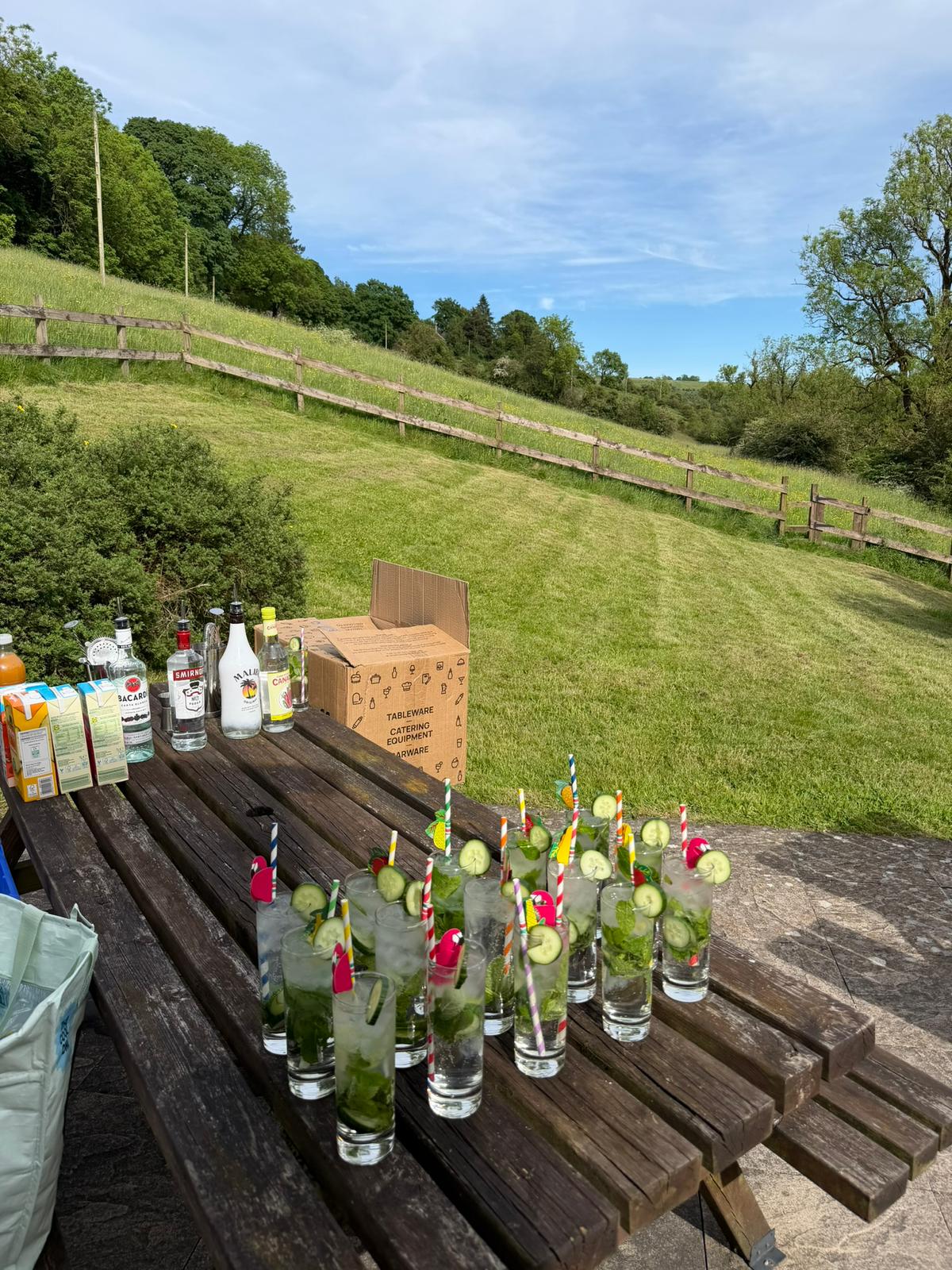 Tipsy Cocktails event setup