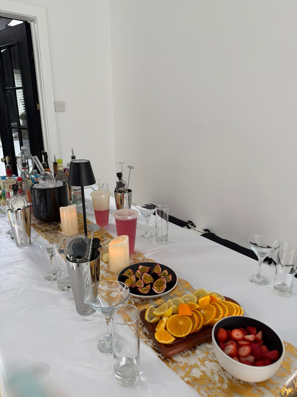 Tipsy Cocktails event setup